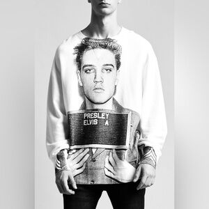R13 Elvis Mugshot Sweatshirt Medium Size medium.